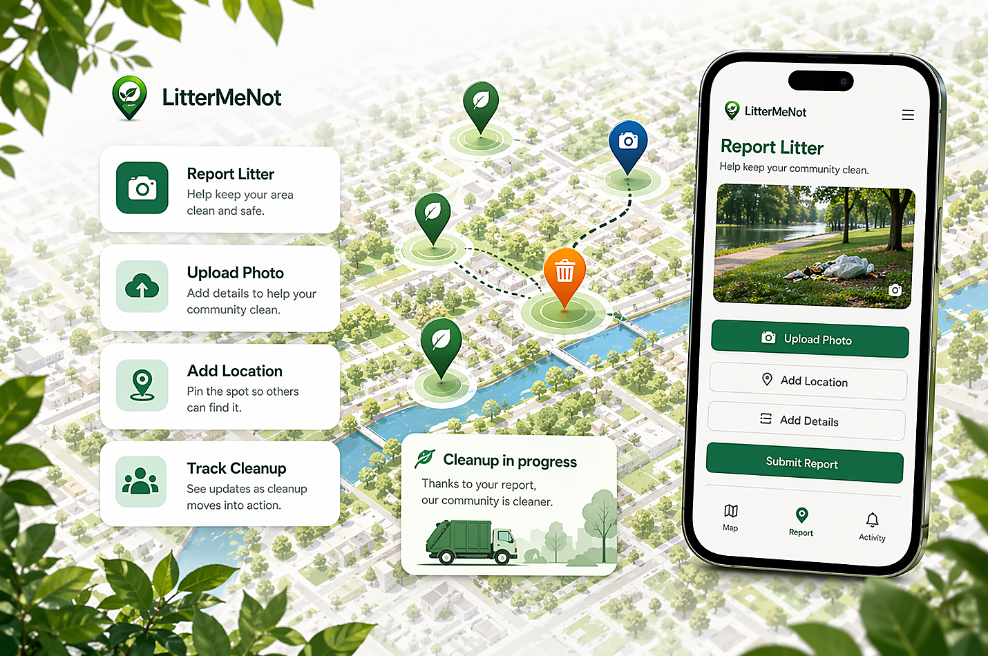 LitterMeNot public reporting dashboard preview